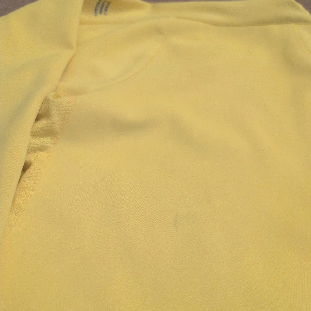 Zero Restriction Tour Series Mens XL Yellow Quarter Zip Golf Pullover Jacket